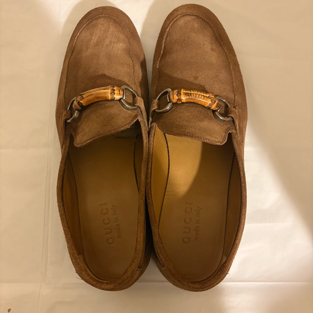 GUCCI tan suede loafers - Picture 3 of 10
